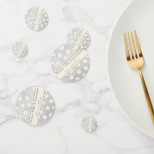 14th Wedding Anniversary, Ivory Anniversary Confetti