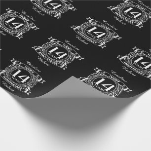 14TH wedding IVORY anniversary Wrapping Paper