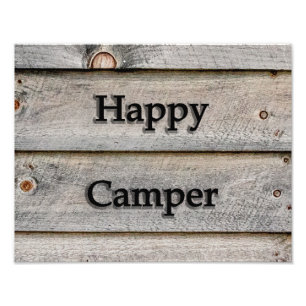 14x11 Happy Camper Photo Print