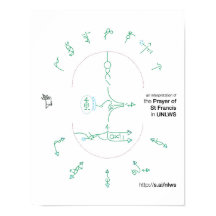 14x11 poster of the Prayer of St. Francis in UNLWS
