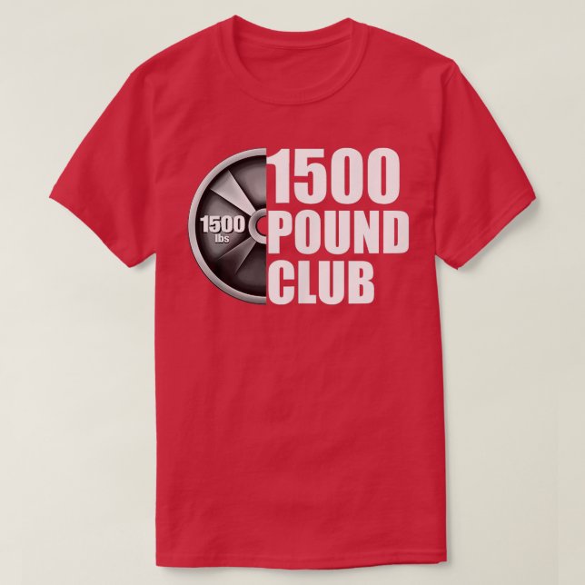 1500 Pound Club Powerlifting Tank Top  (Design Front)