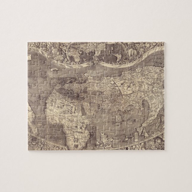 1507 Martin Waldseemuller World Map Jigsaw Puzzle (Horizontal)