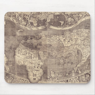 1507 Martin Waldseemuller World Map Mouse Mat