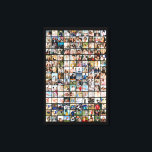 150 Photo Grid Customized Picture Collage Canvas Print<br><div class="desc">Turn your favorite photos into a stunning piece of wall art. This custom photo collage poster is the perfect way to tell your story, capturing a lifetime of memories in one beautiful display. With 100% personalization, you can easily upload your own photos and customize the text, fonts, and colors to...</div>