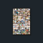 150 Photo Grid Customized Picture Collage Canvas Print<br><div class="desc">Turn your favorite photos into a stunning piece of wall art. This custom photo collage poster is the perfect way to tell your story, capturing a lifetime of memories in one beautiful display. With 100% personalization, you can easily upload your own photos and customize the text, fonts, and colors to...</div>