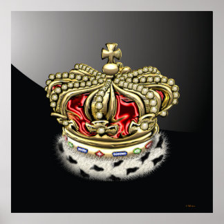 [150] Prince [King] Royal Crown [Fur+Gold][Red] Poster