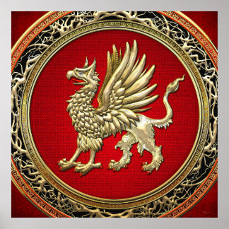 [150] Sacred Gold Griffin Poster