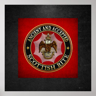 [150] Scottish Rite Double-headed Eagle Poster