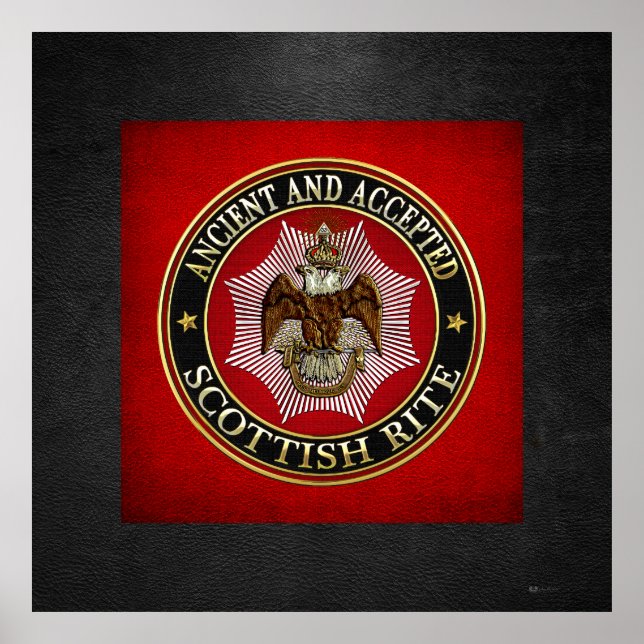 [150] Scottish Rite Double-headed Eagle Poster (Front)