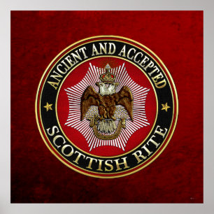 [150] Scottish Rite Double-headed Eagle Poster
