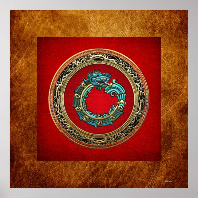 [150] Serpent God Quetzalcoatl [Jade] Poster (Front)