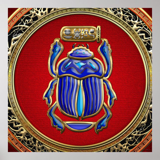 [150] Treasure Trove: Ancient Egyptian Scarab Poster (Front)