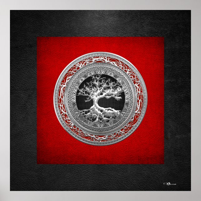 [150] Treasure Trove: Celtic Tree of Life [Silver] Poster (Front)