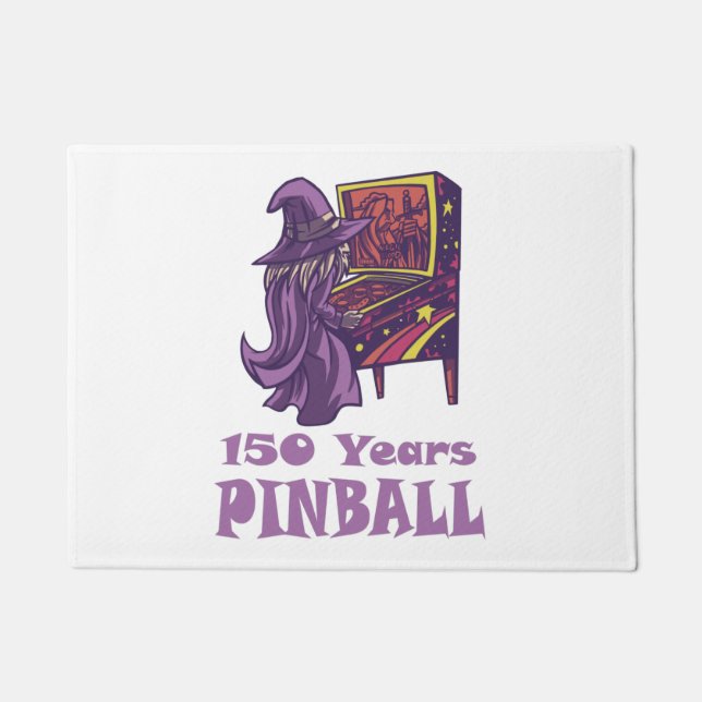 150 Years Pinball Wizard Arcade Birthday Doormat (Front)