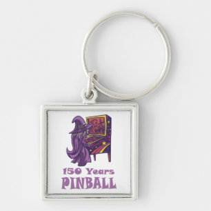 150 Years Pinball Wizard Arcade Birthday Key Ring