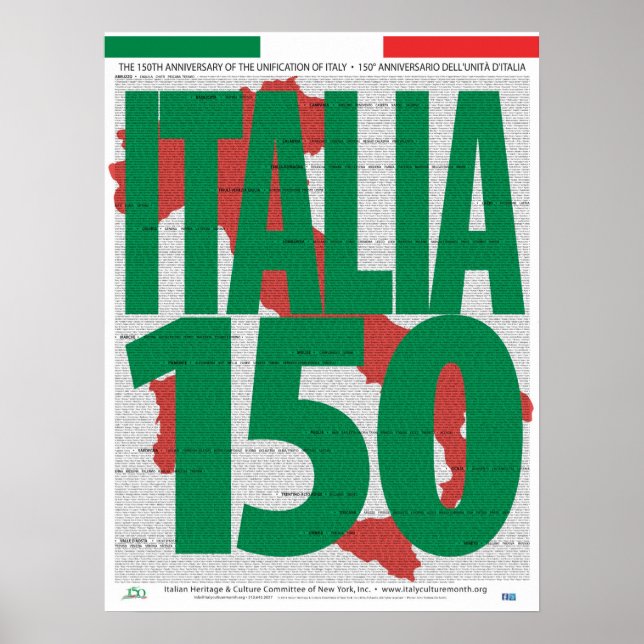 150th Anniversary Unification of Italy Poster (Front)