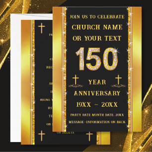 150th Church Anniversary Celebration Ideas, 150th Invitation