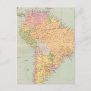 15152 South America political Postcard