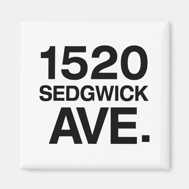 1520 SEDGWICK AVE. MAGNET (Front)
