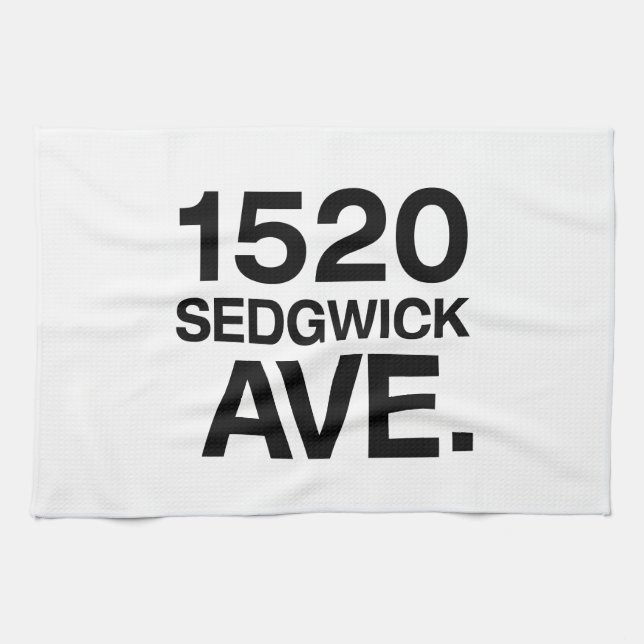 1520 SEDGWICK AVE. TEA TOWEL (Horizontal)
