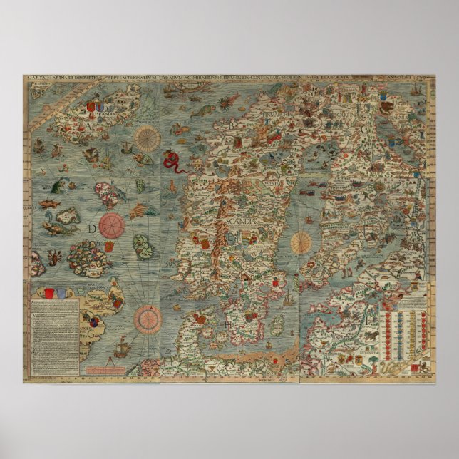 1538 Marine Map Poster (Front)