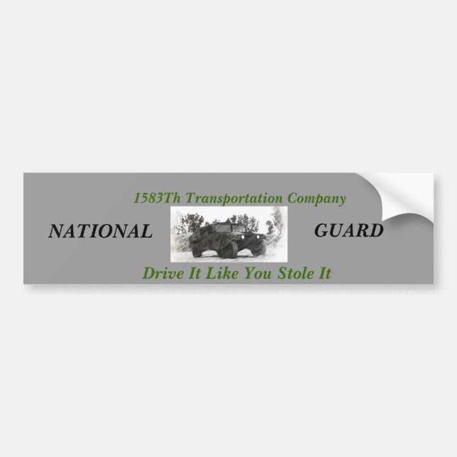 1538th transportation company bumper sticker (Front)