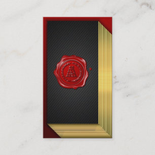 [154] AA Monogram [Wax Seal] Business Card