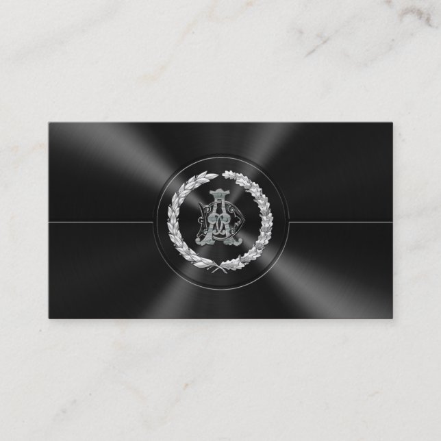 [154] AD & DA Monogram [Silver] Business Card (Front)