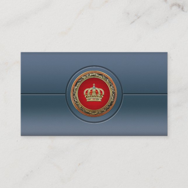 [154] Belgium: Prince-Princess King-Queen Crown Business Card (Front)