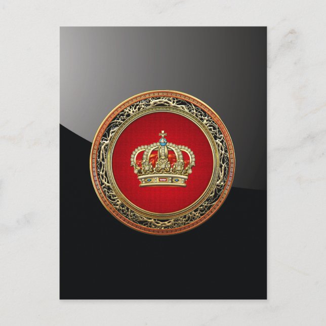 [154] Belgium: Prince-Princess King-Queen Crown Postcard (Front)