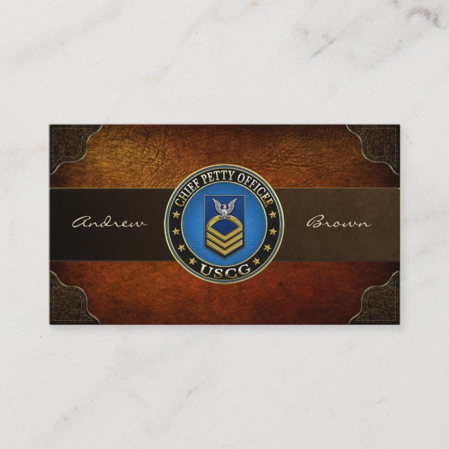 [154] CG: Chief Petty Officer (CPO) Business Card (Front)