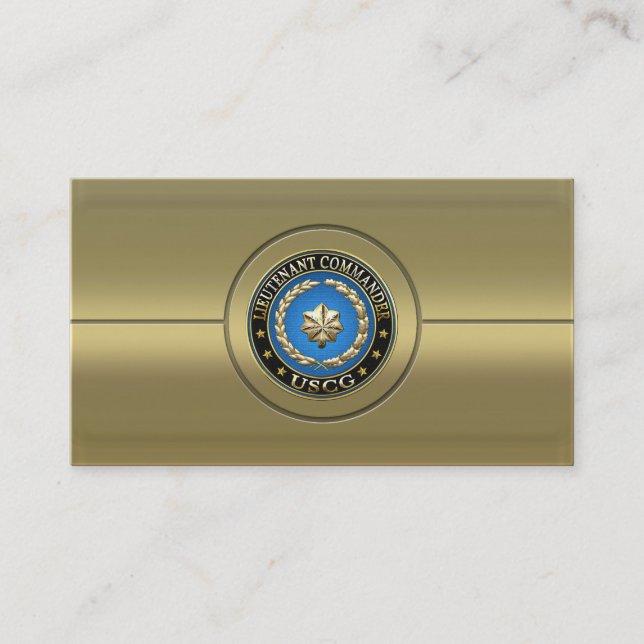 [154] CG: Lieutenant commander (LCDR) Business Card (Front)