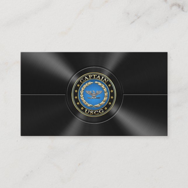 [154] Coast Guard: Captain (CAPT) Business Card (Front)