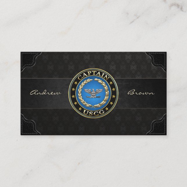 [154] Coast Guard: Captain (CAPT) Business Card (Front)