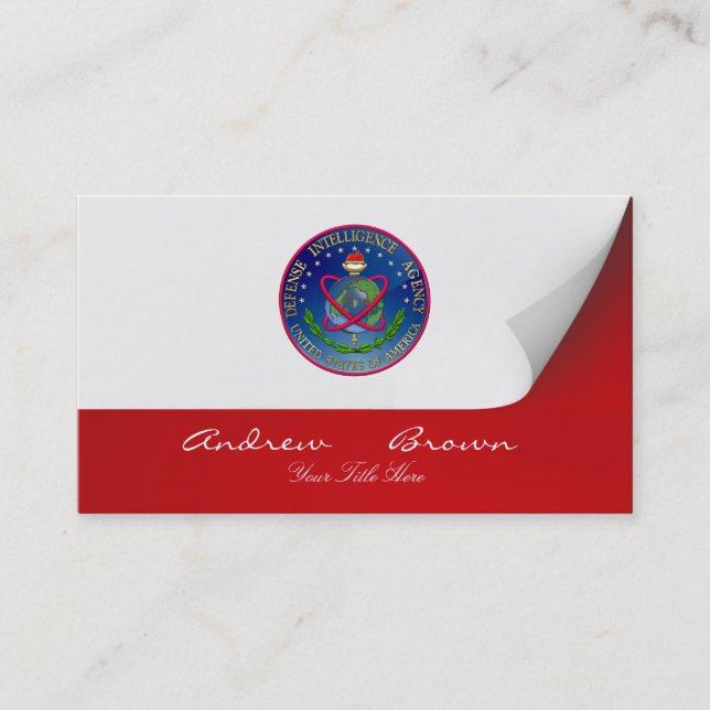 [154] Defence Intelligence Agency (DIA) Seal Business Card (Front)