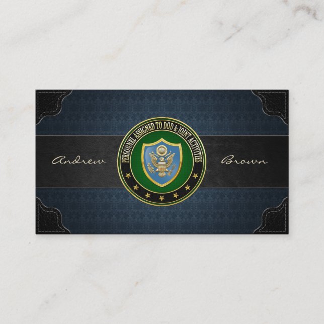 [154] DOD & Joint Activities CSIB Special Edition Business Card (Front)