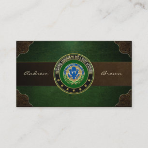 [154] DOD & Joint Activities DUI Special Edition Business Card