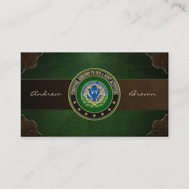 [154] DOD & Joint Activities DUI Special Edition Business Card (Front)
