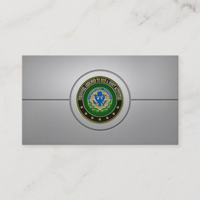 [154] DOD & Joint Activities DUI Special Edition Business Card (Front)