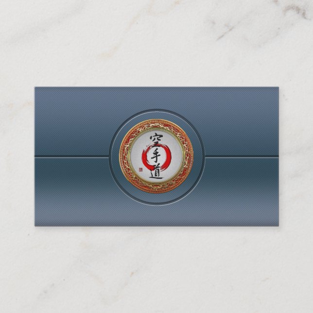 [154] Japanese calligraphy - Karate-do Business Card (Front)