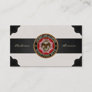 [154] Scottish Rite Double-headed Eagle Business Card