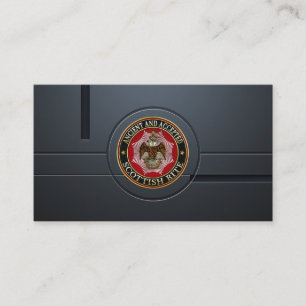 [154] Scottish Rite Double-headed Eagle Business Card