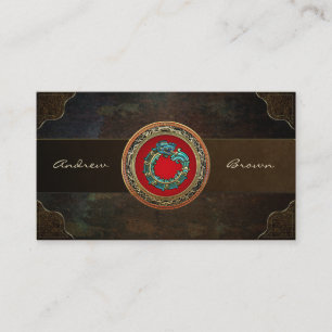 [154] Serpent God Quetzalcoatl [Jade] Business Card