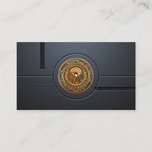 [154] Treasure Trove: Egyptian Sun God Ra Business Card (Front)