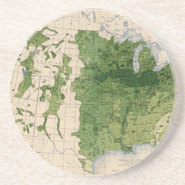155 Corn/acre Coaster (Front)
