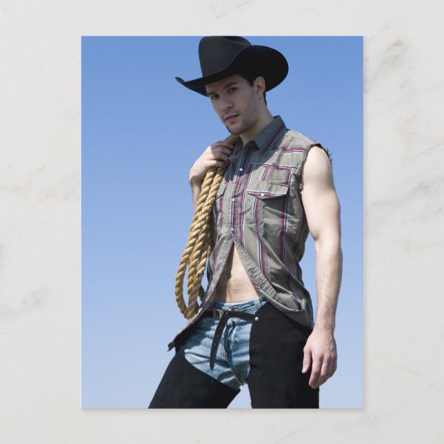 15608-RA Cowboy Postcard (Front)