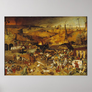 1562 Plague Painting Poster