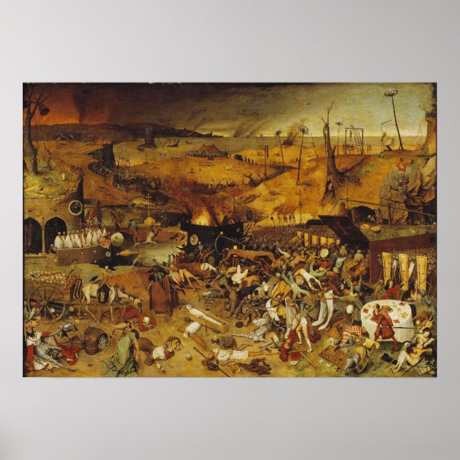 1562 Plague Painting Poster (Front)