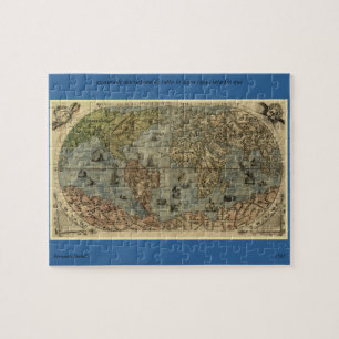 1565 Ferando Berteli (Fernando Bertelli) World Map Jigsaw Puzzle