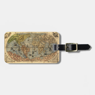 1565 Forlani AntiquevWorld Map Renaissance Luggage Tag